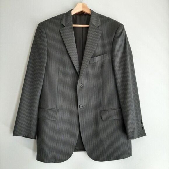 PRONTO UOMO Italy 100% Wool Blazer Jacket Super 130'S Men's Sz 40 R - Picture 2 of 15